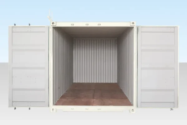 20ft Shipping Container (One Trip) White (RAL 9003) - Image 3