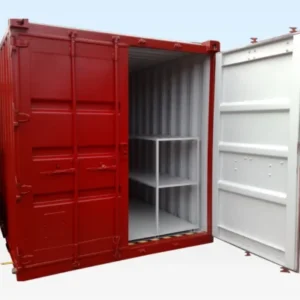 10 X 8FT Shipping Container. Flat Floor Bunded Store