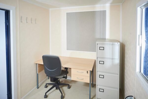 12Ft x 8Ft Steel Anti Vandal Office Cabin – shipping container product photo | Prime Containers Canada