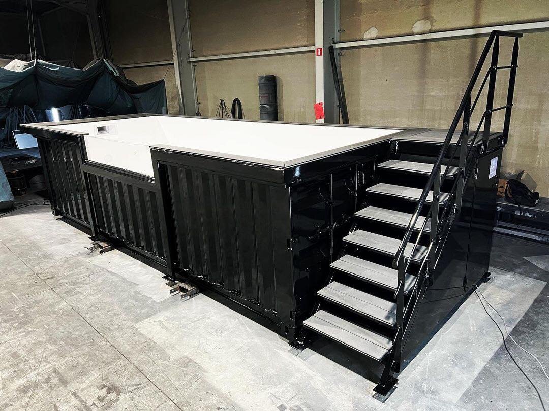 20ft. Black Shipping Container Pool – shipping container product photo | Prime Containers Canada
