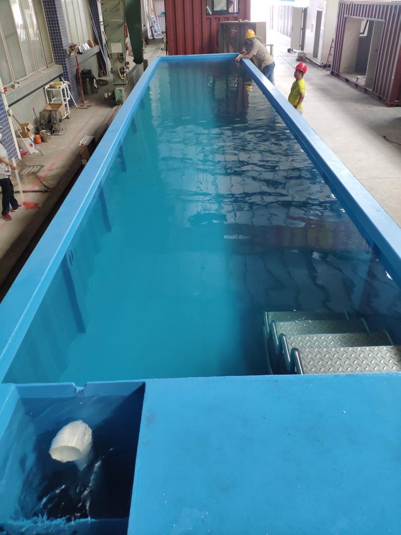 40ft. Shipping Container Pool With Air Heater – shipping container product photo | Prime Containers Canada
