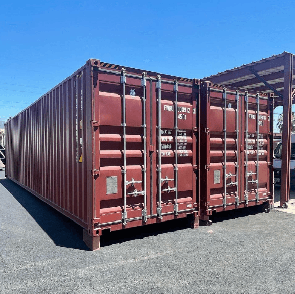 40ft High Cube Open Side with Post Shipping Container – shipping container product photo | Prime Containers Canada