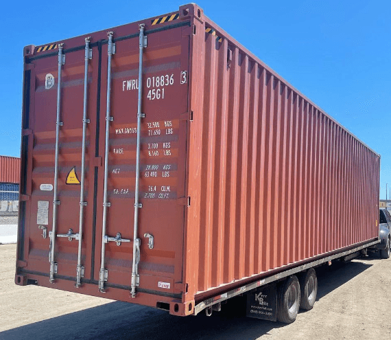 40ft High Cube Open Side with Post Shipping Container – shipping container product photo | Prime Containers Canada