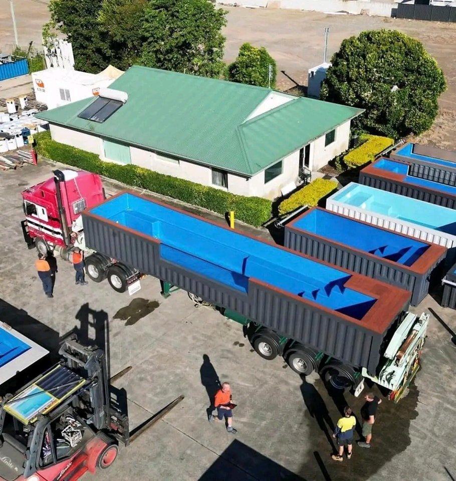 40ft. Shipping Container Pool With Air Heater – shipping container product photo | Prime Containers Canada